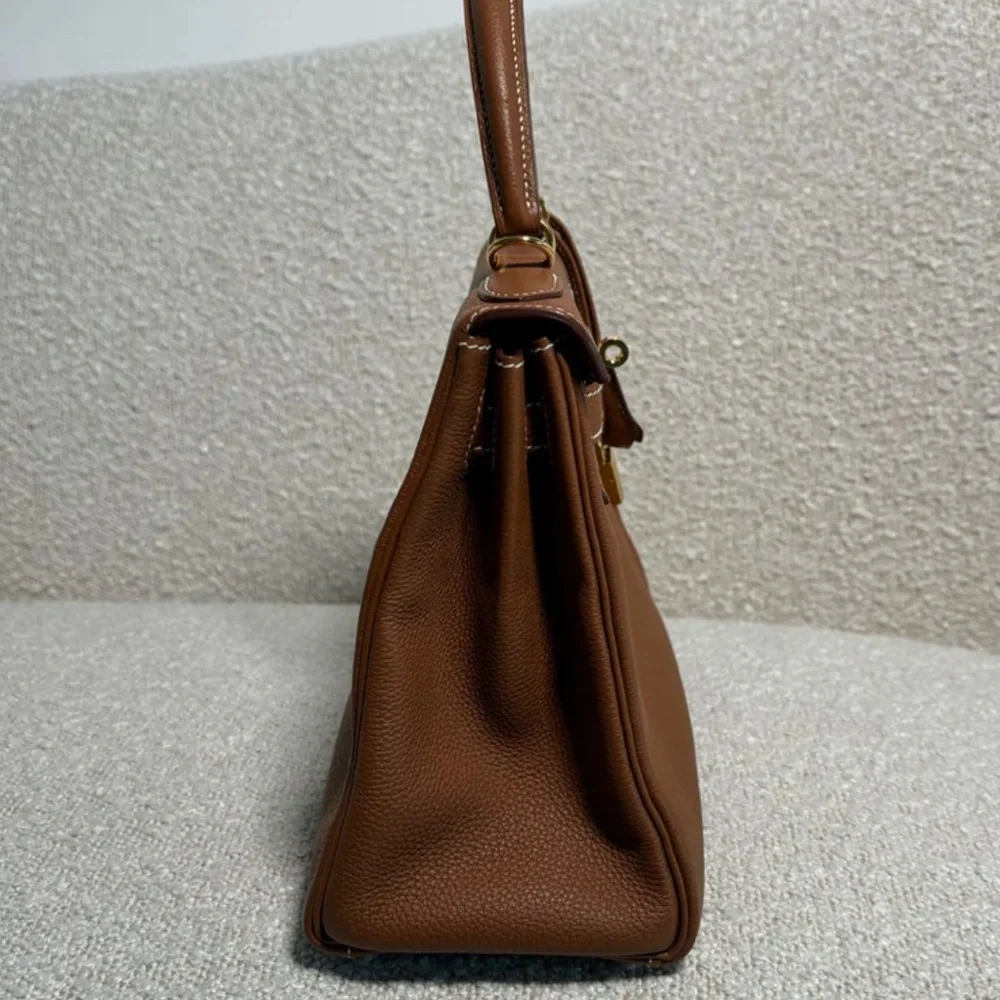 Authentic Hermes Kelly 28 Gold Togo GHW - Picture 5 of 16